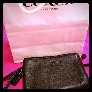 GUC Black Coach Wristlet